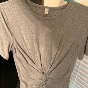 lululemon athletica Gray Twist Front Tee